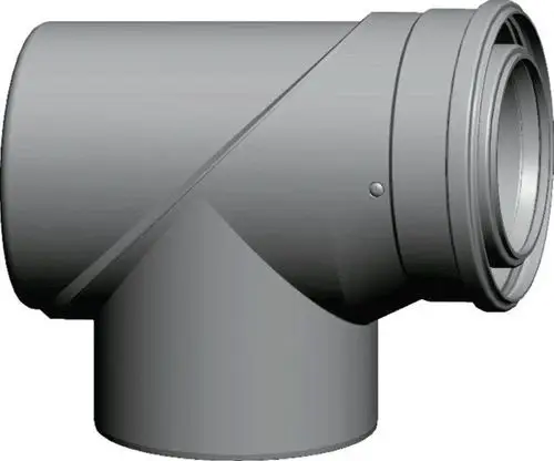 Wolf Revisions-T-Stück DN110/160 konz. 87 Grad, 250 mm, weiß, aus PP, 2651543, Artikel in Kategorie